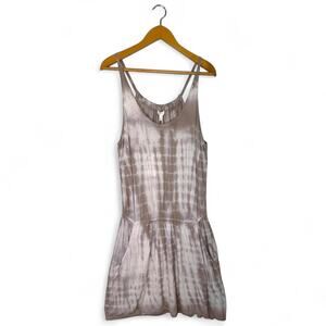 SOFT Joie Women's Katsina Tie Dye Dress Size S Antique White Ash Grey 5818-31812